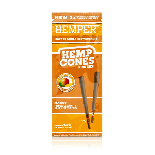 Buy Hemper - King Size Hemp Cones (Mango) | Slimjim India