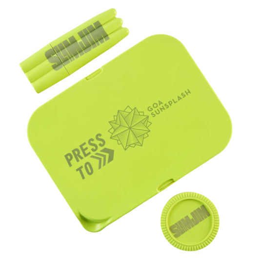 Buy Slimjim X Sunsplash Starter Pack (Yellow) Rolling Tray | Slimjim India