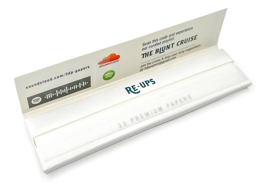 Buy 3DP - Re-Ups Bleached King Size Slim Papers Booklet | Slimjim India