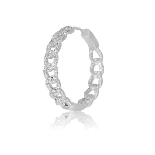 Buy Cuban Medium Hoops - Earrings EARRINGS | Slimjim India