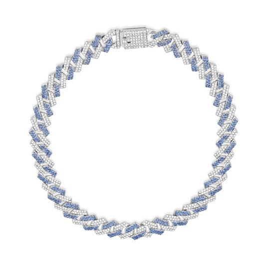 Buy Iced Blue Cuban Link Chain CHAIN | Slimjim India