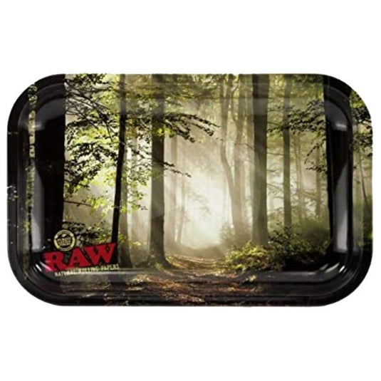 RAW Forest Metal Rolling Tray Rolling Tray RAW Small