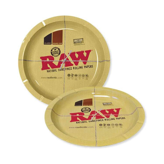 Raw Round Metal Rolling Tray Rolling Tray RAW