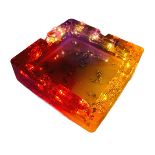 Buy Yellow Purple & Red Abstract LED Ashtray Ashtray | Slimjim India