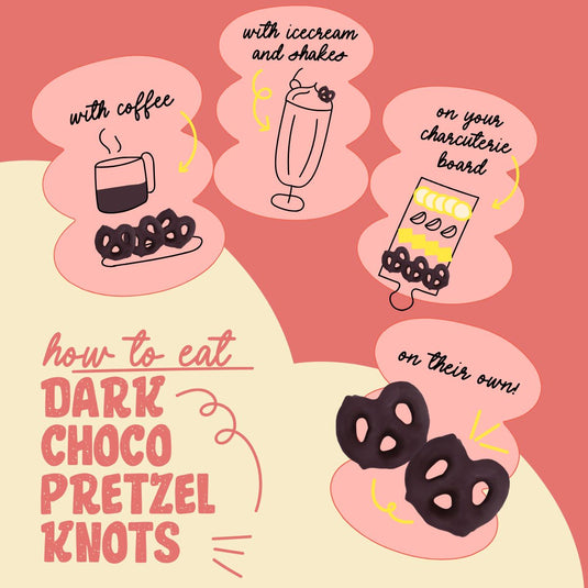 Buy Atom Eats - Dark Chocolate Dipped Pretzels 30g each (Pack of 2) Snacks | Slimjim India