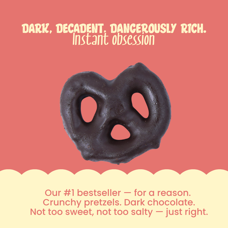 Load image into Gallery viewer, Atom Eats - Dark Chocolate Dipped Pretzels 30g each (Pack of 2)
