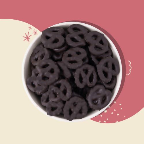 Load image into Gallery viewer, Buy Atom Eats - Dark Chocolate Dipped Pretzels (30g) (Pack of 2) Snacks | Slimjim India
