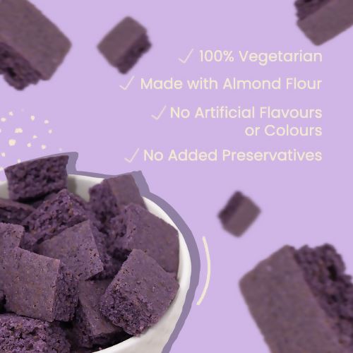 Load image into Gallery viewer, Buy Atom Eats - Lavender Berry Cake Bites (60g) (Jar of 2) Snacks | Slimjim India
