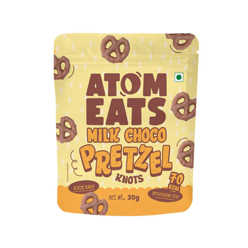 Load image into Gallery viewer, Buy Atom Eats - Milk Chocolate Pretzels 30g each (Pack of 2) Snacks | Slimjim India
