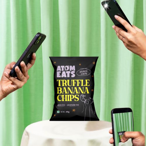 Load image into Gallery viewer, Buy Atom Eats - Truffle Banana Chips (40g) (Pack of 2) Snacks | Slimjim India
