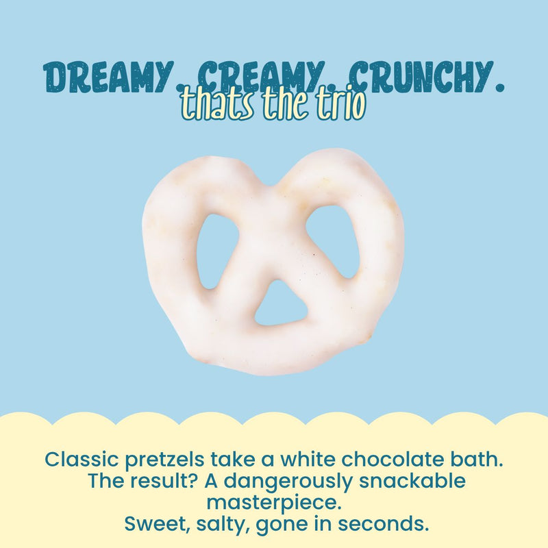 Load image into Gallery viewer, Buy Atom Eats - White Chocolate Dipped Pretzels 30g each (Pack of 2) Snacks | Slimjim India
