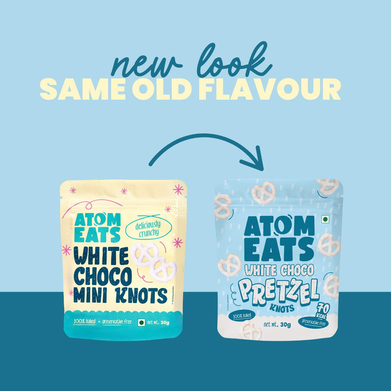 Load image into Gallery viewer, Buy Atom Eats - White Chocolate Dipped Pretzels 30g each (Pack of 2) Snacks | Slimjim India

