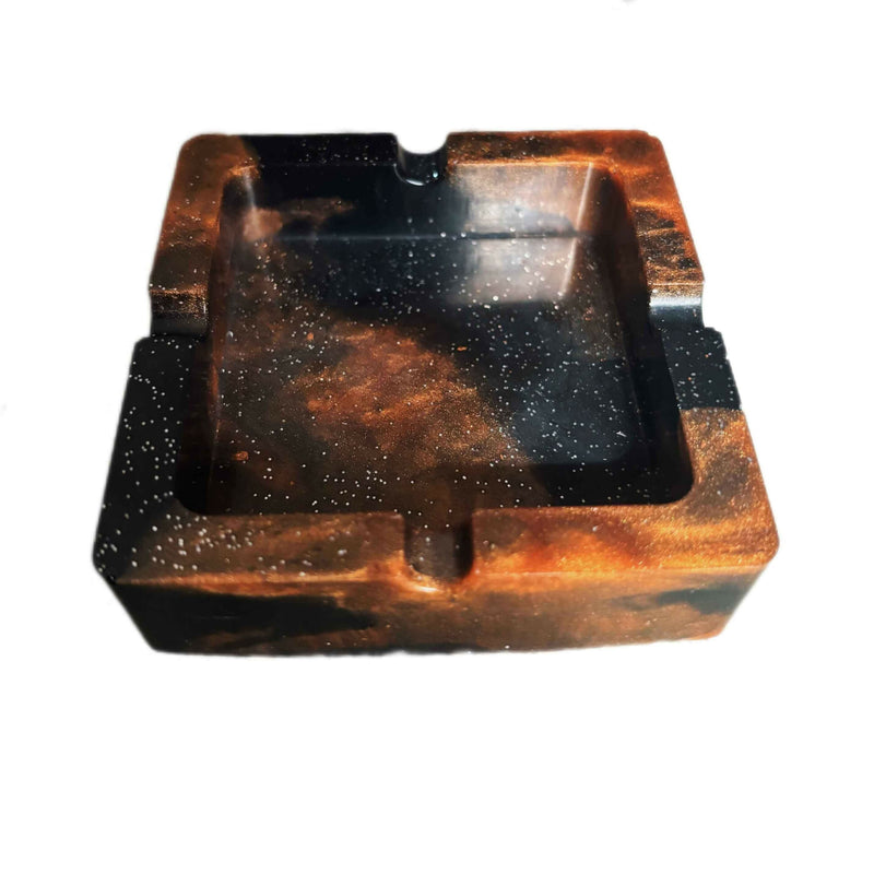 Load image into Gallery viewer, Buy BK - Black &amp; Bronze Marble Ashtray &amp; Mixing Bowl (Combo) Ashtray | Slimjim India
