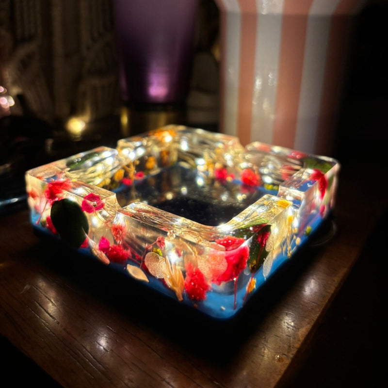 Load image into Gallery viewer, Buy BK - Midnight Floral LED Ashtray Ashtray | Slimjim India
