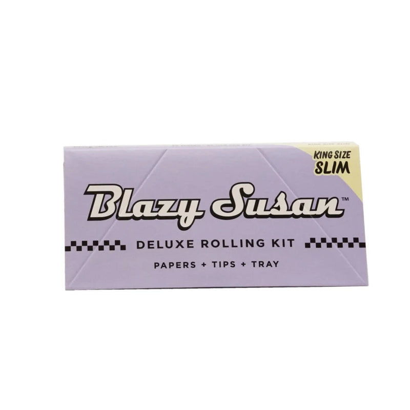 Load image into Gallery viewer, Buy Blazy Susan - Deluxe Rolling Kit (Purple) Rolling Papers + Tips | Slimjim India
