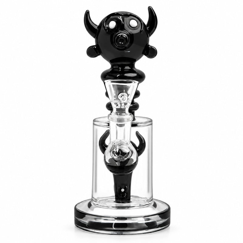 Load image into Gallery viewer, Buy Bongchie - Cute Devil Glass Bong (Medium) Bong Black | Slimjim India
