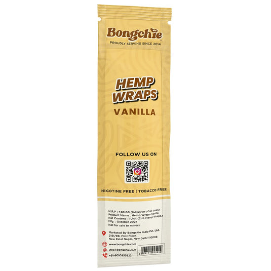 Buy Bongchie - Hemp Wraps (Vanilla) | Slimjim India