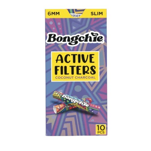 Buy Bongchie - Slim Active Filters (6MM) (Pack of 10) Active Charcoal Filter | Slimjim India