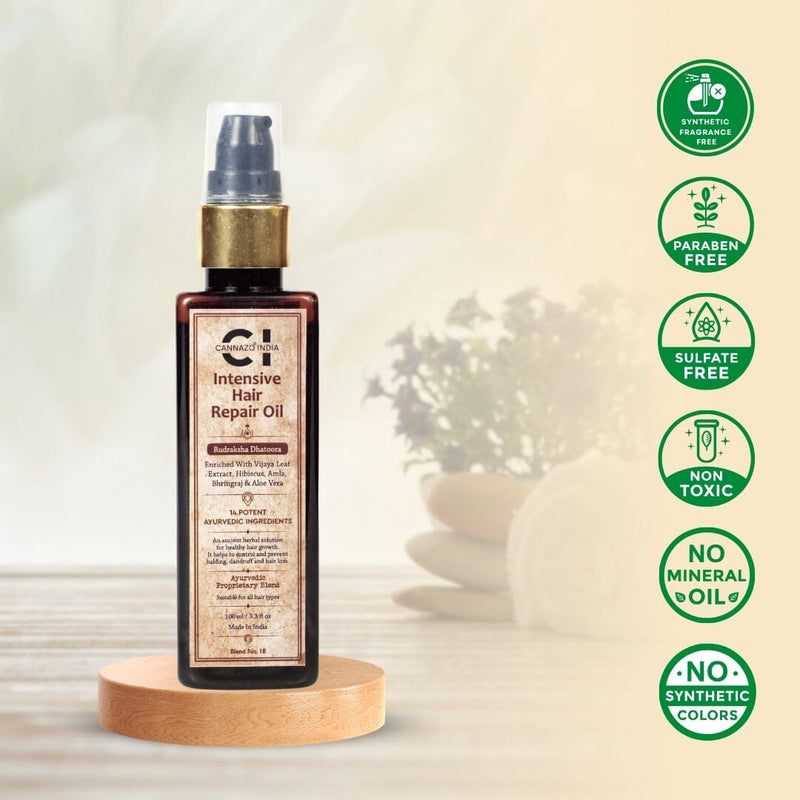 Load image into Gallery viewer, Buy Cannazo India - Intensive Repair Hair Oil (500MG) | Slimjim India
