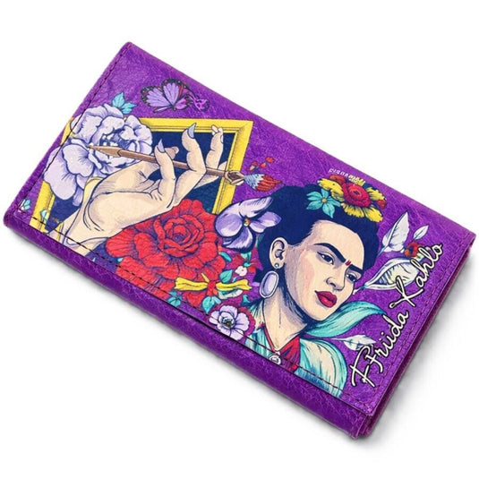 Buy Champ High - Pouch (Frida Kahlo Edition) Leather pouch Purple | Slimjim India