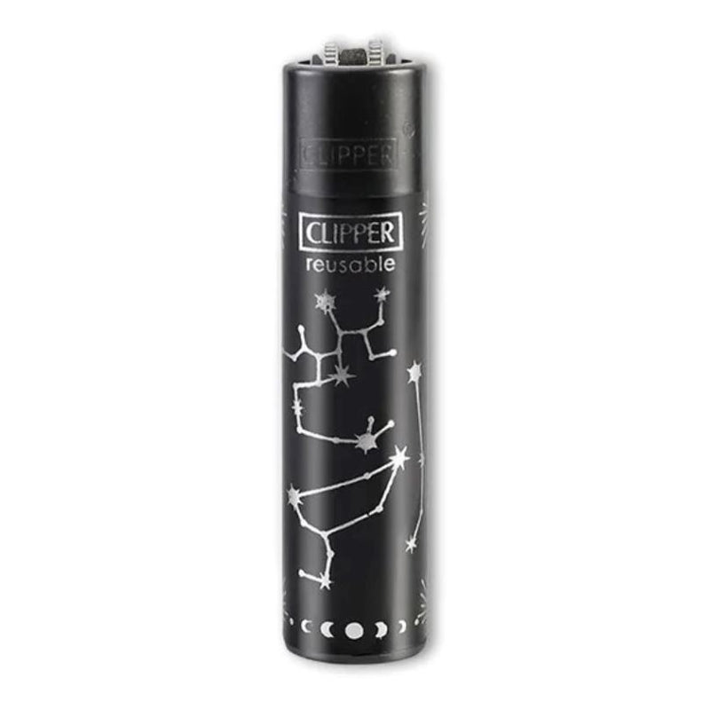 Load image into Gallery viewer, Buy Clipper - Lighter (Constellation Faith) Lighter Black &amp; Silver | Slimjim India
