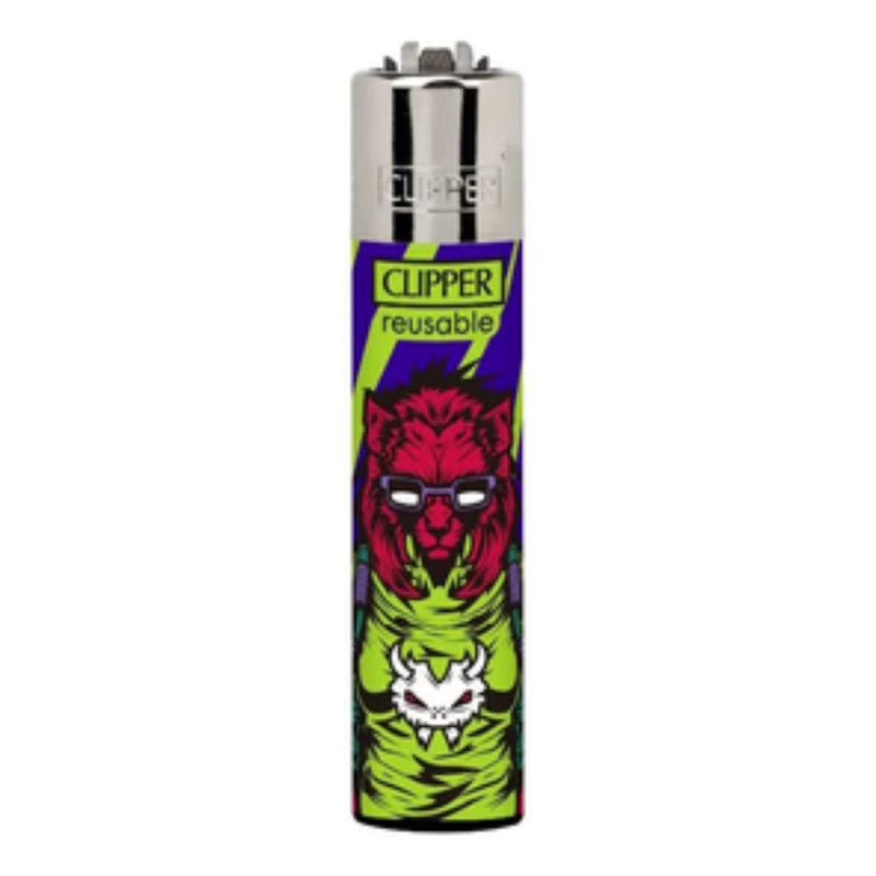 Load image into Gallery viewer, Buy Clipper - Lighter (Cyberpunk Animals) Lighter Lion | Slimjim India
