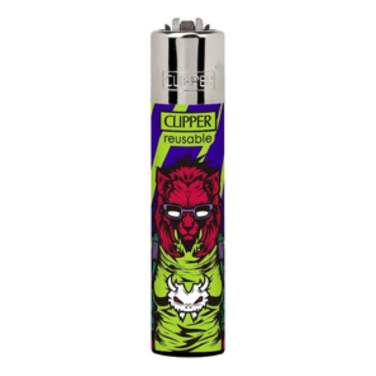 Buy Clipper - Lighter (Cyberpunk Animals) Lighter Lion | Slimjim India