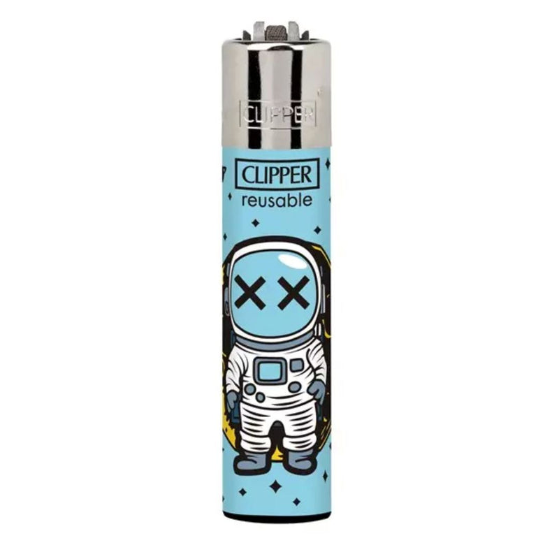 Load image into Gallery viewer, Buy Clipper - Lighter (Funny Astronauts) Lighter Light Blue | Slimjim India
