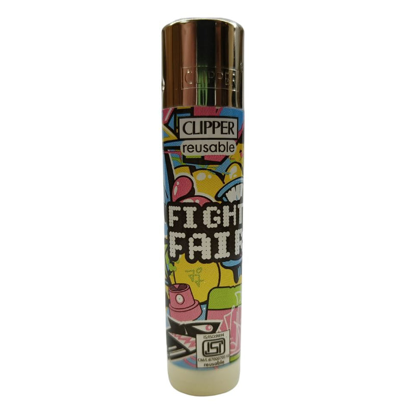 Load image into Gallery viewer, Buy Clipper - Lighter (Graffiti Motos) Lighter Fight Fair | Slimjim India
