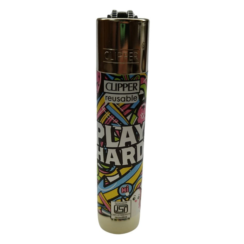 Load image into Gallery viewer, Buy Clipper - Lighter (Graffiti Motos) Lighter Play Hard | Slimjim India
