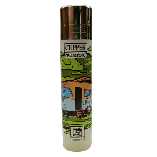 Buy Clipper - Lighter (Hippie Caravan) Lighter Brown | Slimjim India