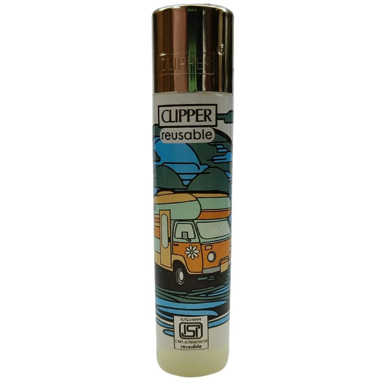 Load image into Gallery viewer, Buy Clipper - Lighter (Hippie Caravan) Lighter Green | Slimjim India
