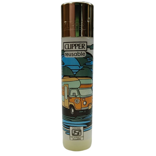 Buy Clipper - Lighter (Hippie Caravan) Lighter Green | Slimjim India