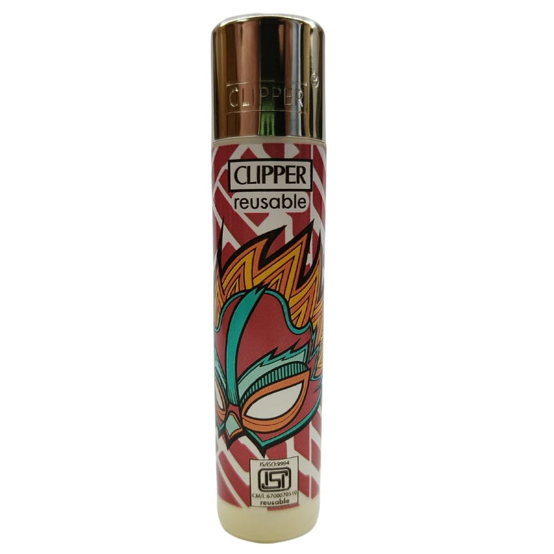 Load image into Gallery viewer, Buy Clipper - Lighter (Magic Masks) Lighter Orange | Slimjim India
