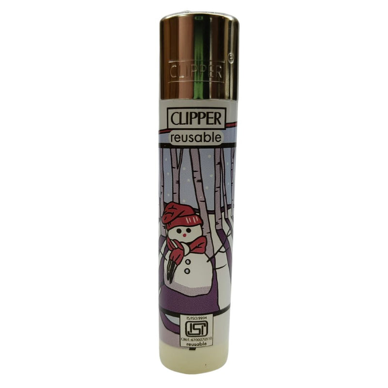 Load image into Gallery viewer, Buy Clipper - Lighter (Winter Postcards) Lighter Snowman | Slimjim India
