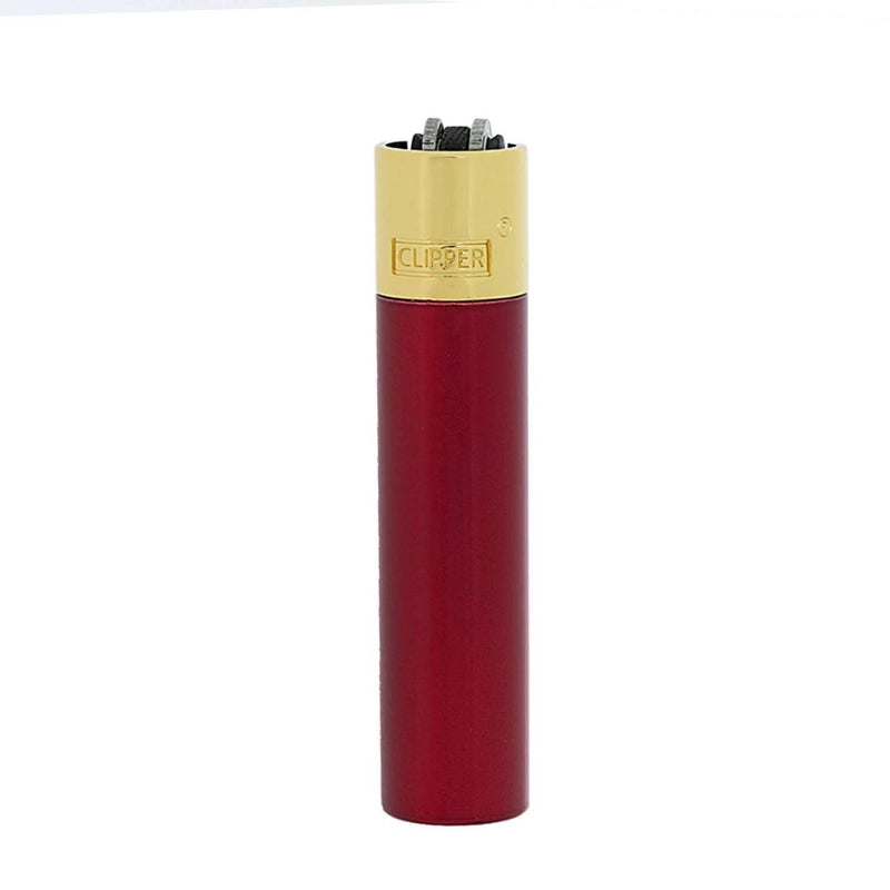 Load image into Gallery viewer, Buy Clipper - Metallic Lighter (Crown Jewels) Lighters &amp; Matches Gold &amp; Red | Slimjim India
