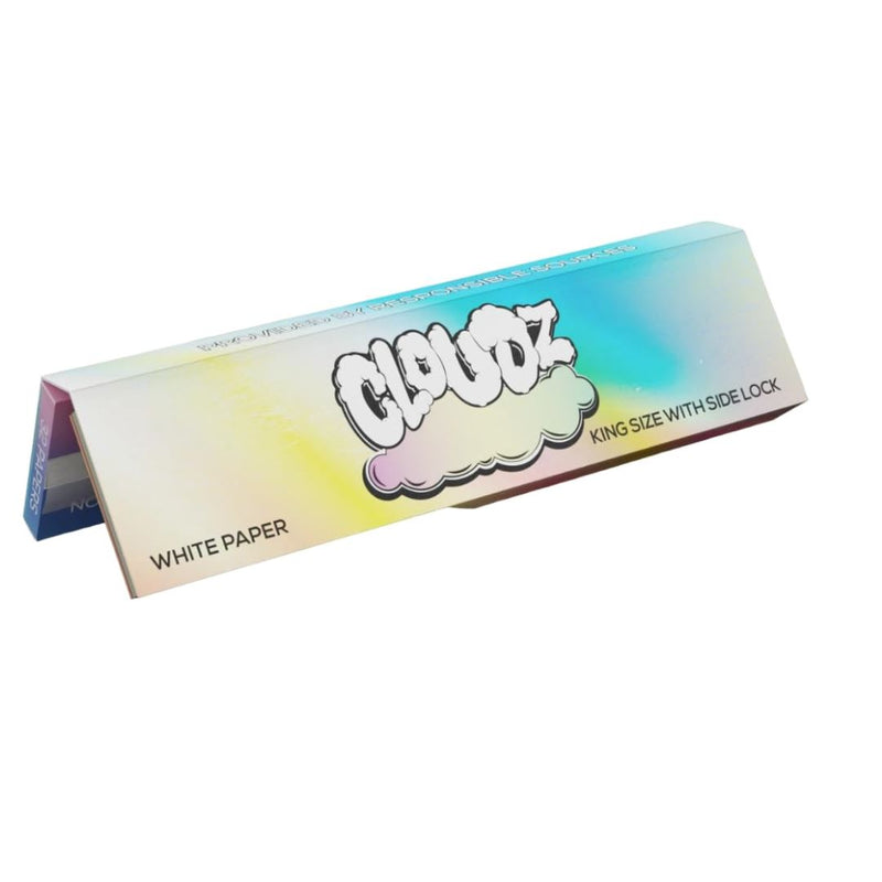 Load image into Gallery viewer, Buy Cloudz - Kingsize Slim Papers + Tips - White Rolling Papers + Tips | Slimjim India
