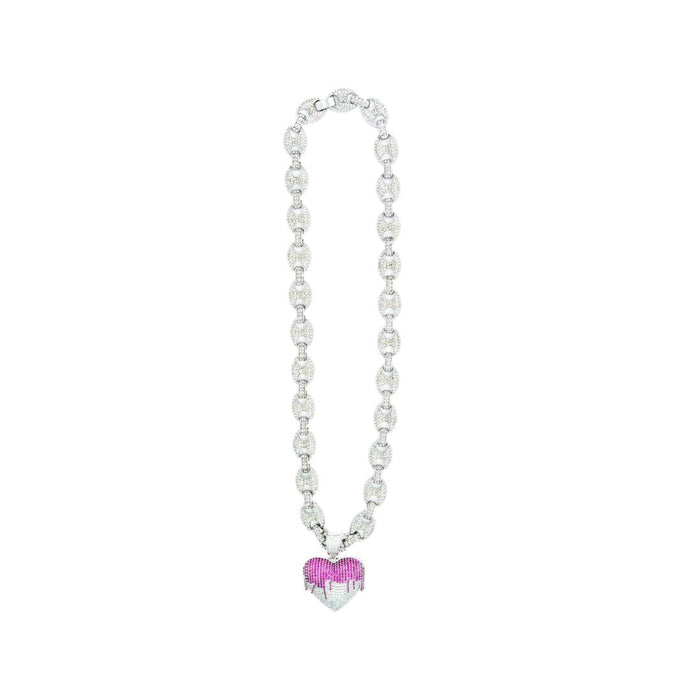 Buy Drippin’ Heart - Pendant Accessories Plain chain Silver | Slimjim India