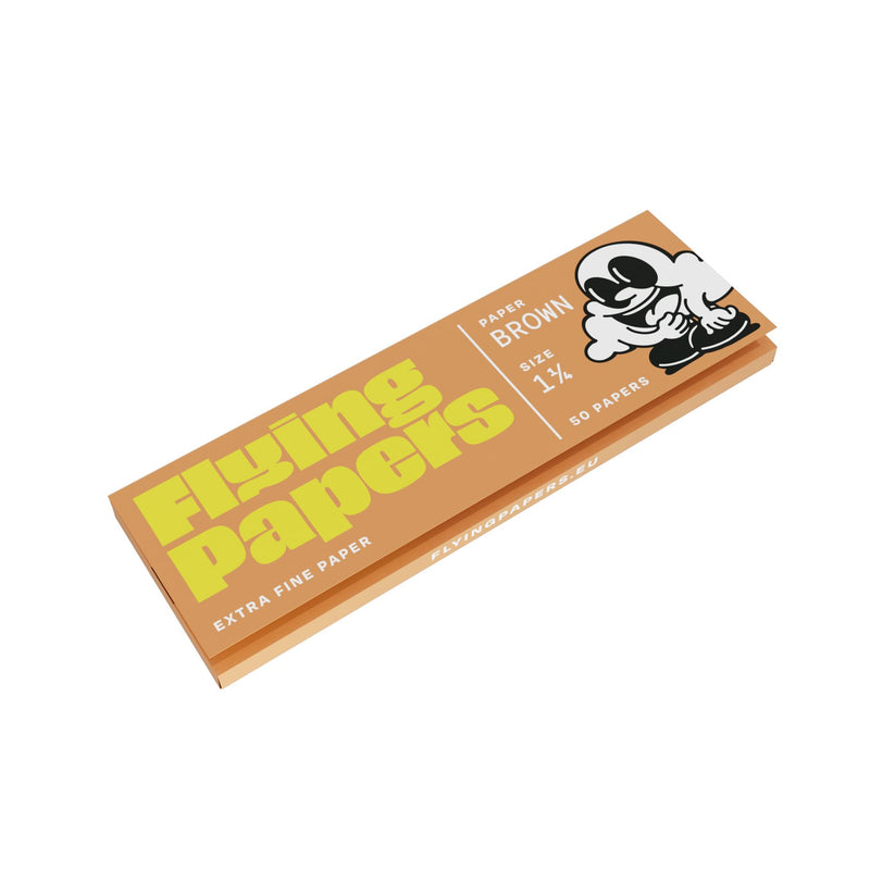 Load image into Gallery viewer, Buy Flying Papers - Brown 1 1/4th 1 1/4th Rolling Paper | Slimjim India
