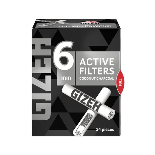 Buy Gizeh - Black Active Charcoal Filters (6mm) Activated Charcoal Filters | Slimjim India