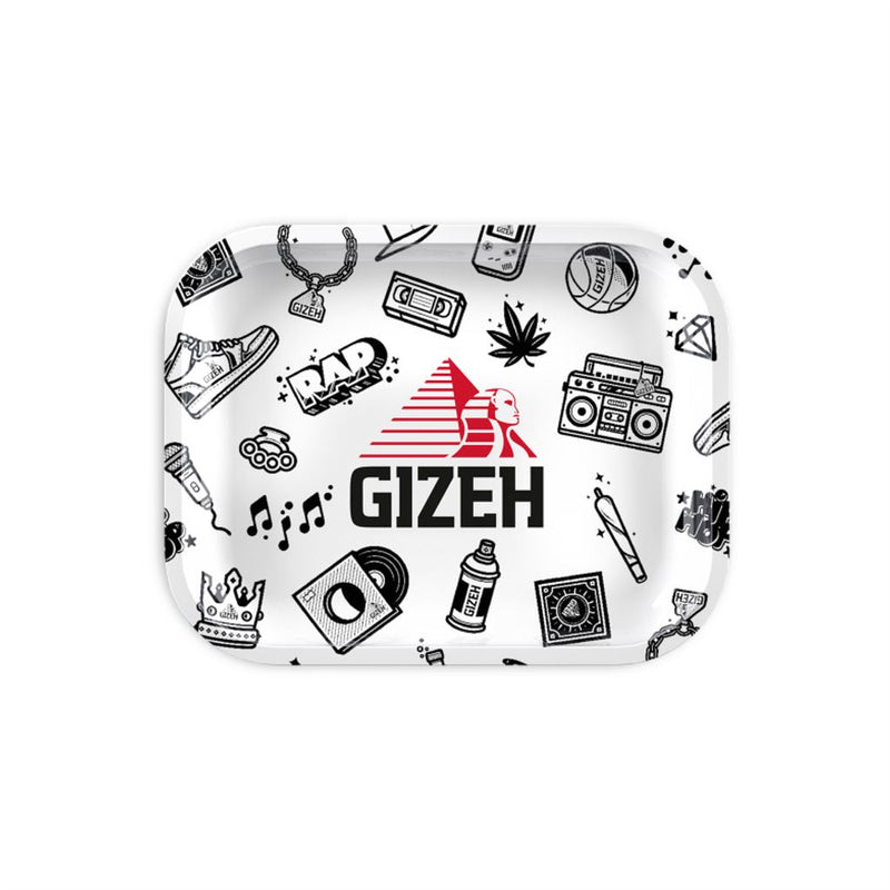 Load image into Gallery viewer, Buy Gizeh - Comic White Rolling Tray Rolling Tray Small | Slimjim India
