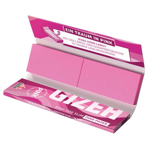 Buy Gizeh - Pink King Size Slims+Tips Paraphernalia | Slimjim India