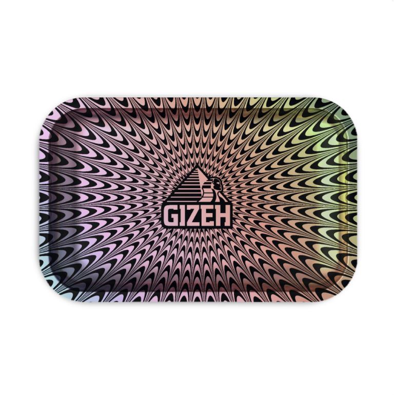 Load image into Gallery viewer, Buy Gizeh - Trippy Rolling Tray (Medium) Rolling Tray Colored | Slimjim India
