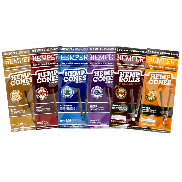 Buy Hemper Flavour Pack – KS Hemp Cones & Rolls | Slimjim India