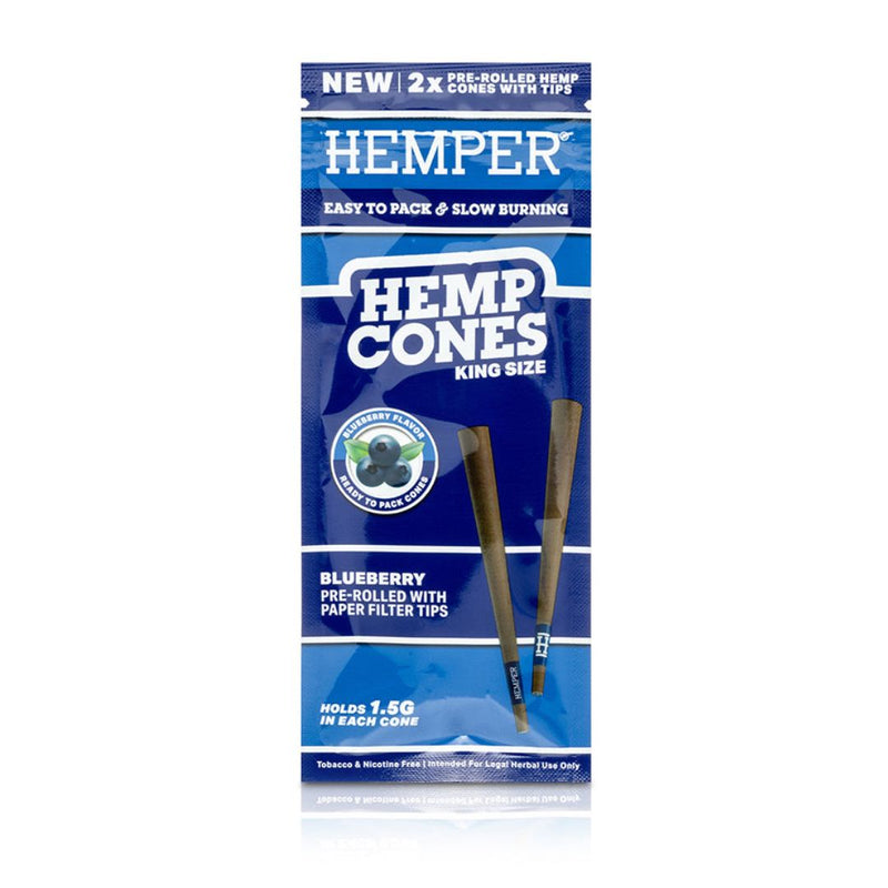 Load image into Gallery viewer, Buy Hemper - King Size Hemp Cones (Blueberry) | Slimjim India
