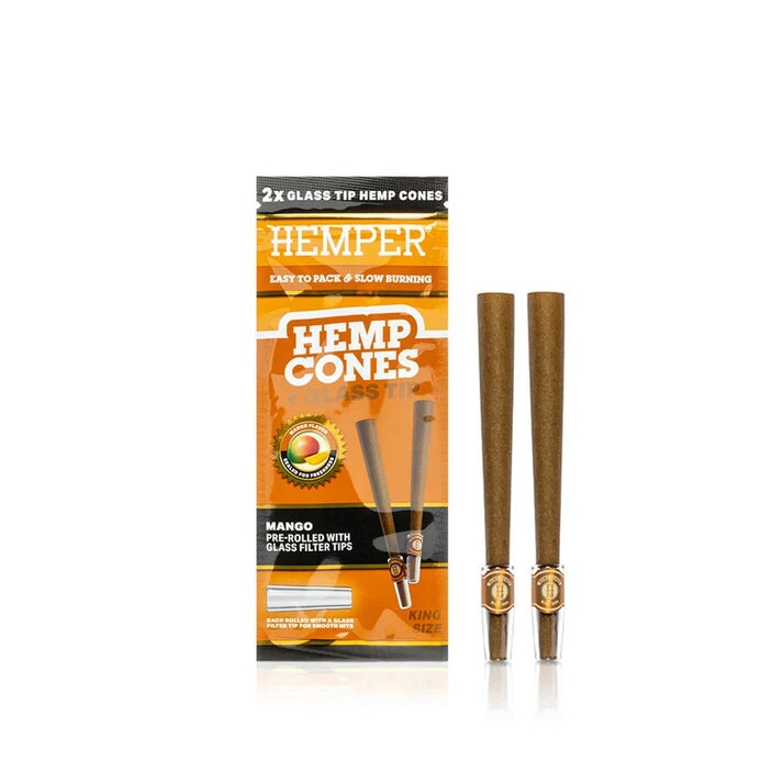 Load image into Gallery viewer, Buy Hemper - King Size Hemp Cones + Glass Tip | Slimjim India
