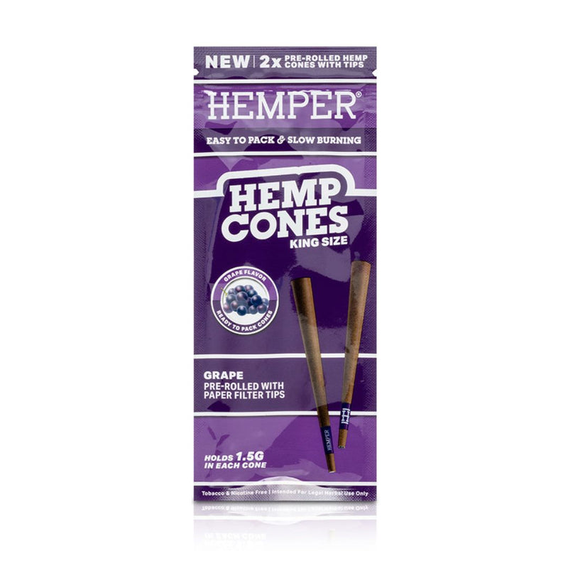 Load image into Gallery viewer, Buy Hemper - King Size Hemp Cones (Grape) | Slimjim India
