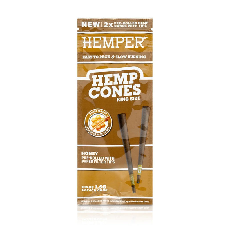 Load image into Gallery viewer, Buy Hemper - King Size Hemp Cones (Honey) | Slimjim India
