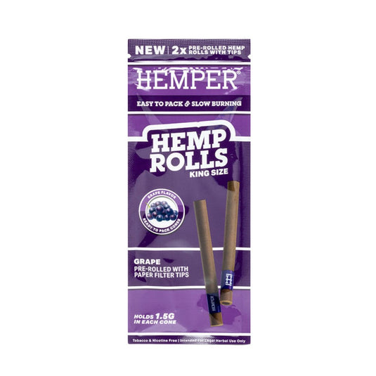 Buy Hemper - King Size Hemp Rolls (Grape) | Slimjim India