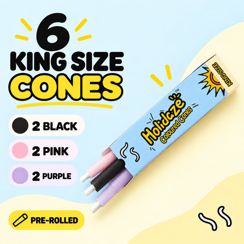 Load image into Gallery viewer, Buy Holidaze - Coloured Cones (Pack of 6) pre rolled cone | Slimjim India
